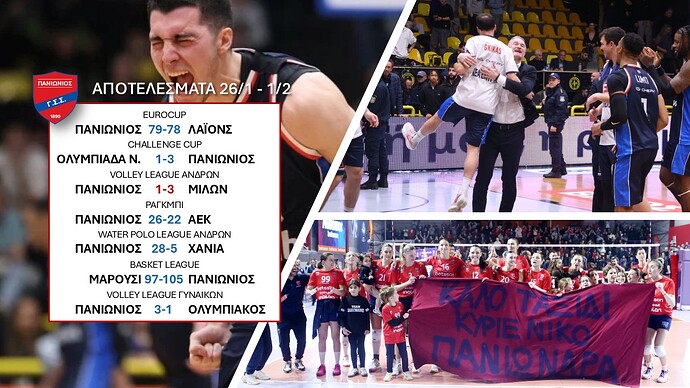 Αποτελέσματα εβδομάδας